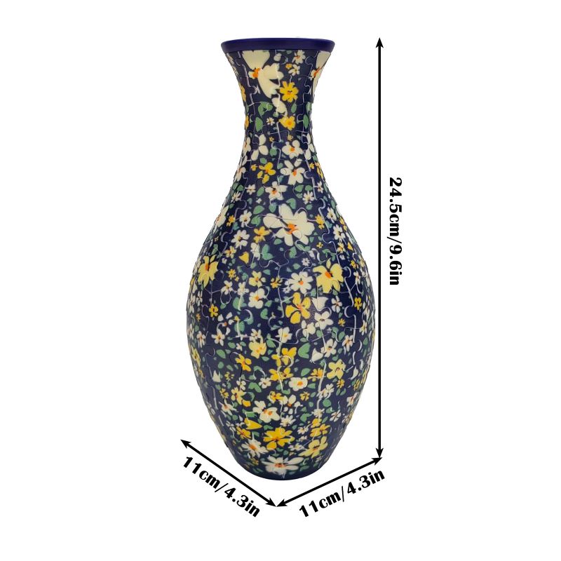 3D Puzzle Vase Kit | Creative Floral Home Decor & Modern Decorative Art Piece
