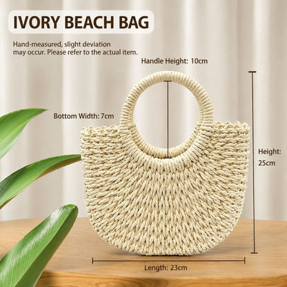 DIY Floral Woven Bag Kit – Create Your Own Handmade Straw Tote with Artificial Flowers
