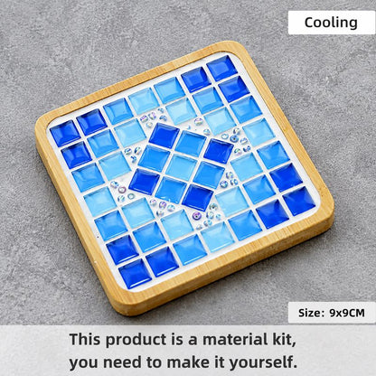 DIY Mosaic Coaster Kit – Create Your Own Handmade Glass Tile Coaster | Creative Craft Gift for Adults & Beginners