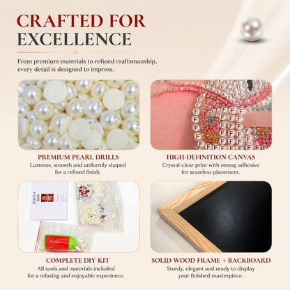 Create Your Own Luxury Pearl Wall Art，16" × 20" Frame