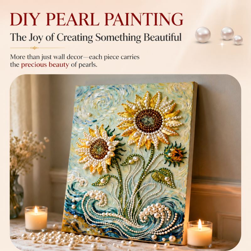 Create Your Own Luxury Pearl Wall Art，16" × 20" Frame