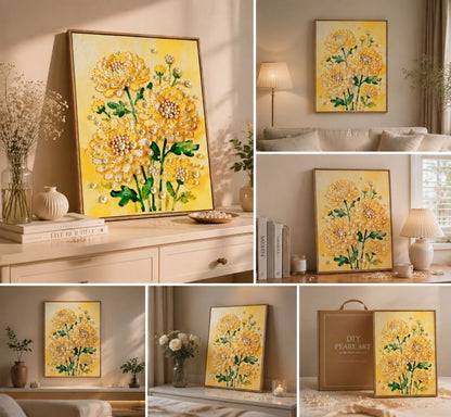 Create Your Own Luxury Pearl Wall Art，16" × 20" Frame