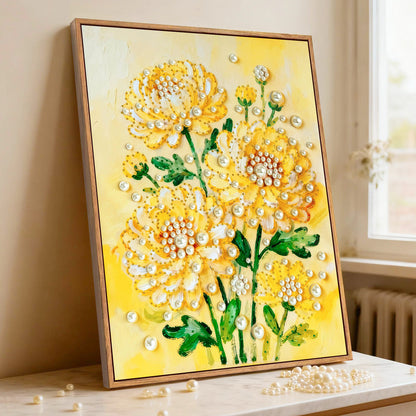 Create Your Own Luxury Pearl Wall Art，16" × 20" Frame