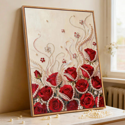 Create Your Own Luxury Pearl Wall Art，16" × 20" Frame
